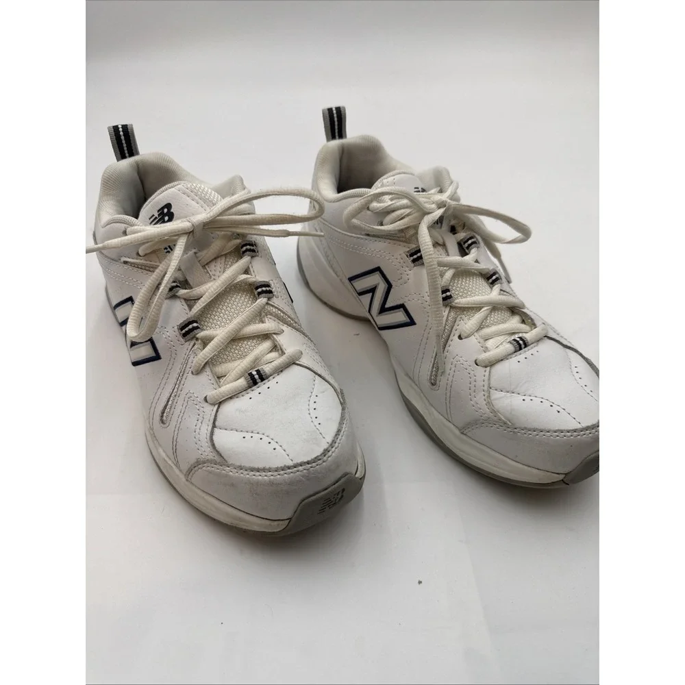 SNEAKER‎ RUNNING New Balance 608 V4 Womens Size 8 White Blue Athletic SHOES